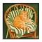 Stupell Industries Cat In Rattan Chair Framed Giclee, design by Walker Noble